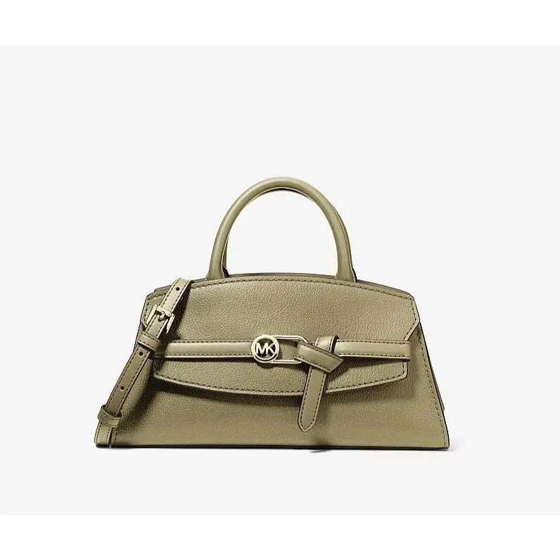 Greta Small Leather Convertible Crossbody Bag Oregano by Michael Kors