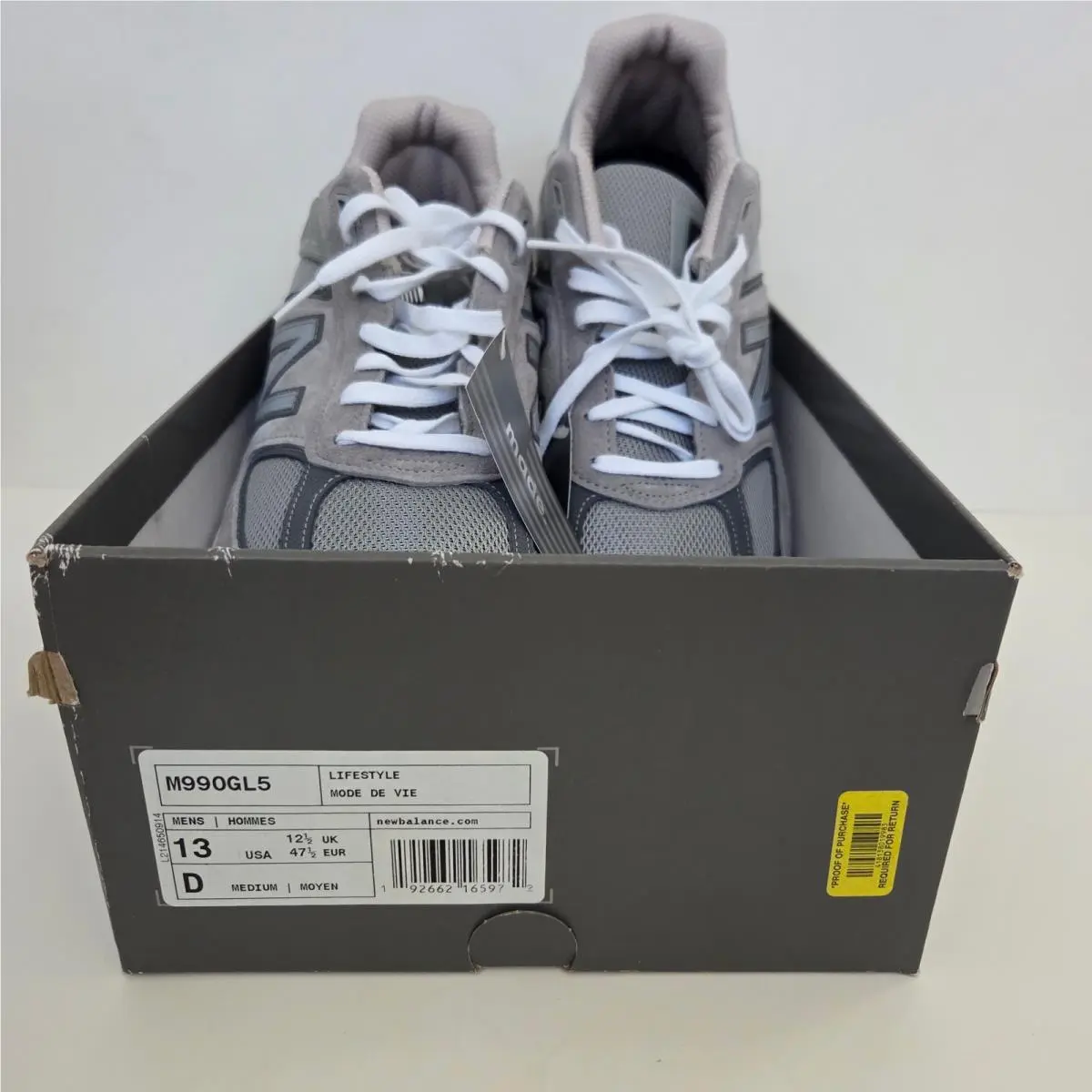 New Balance shoes - New Balance 990 v5 - M990GL5 - Gray, Manufacturer: Grey/Castlerock 1