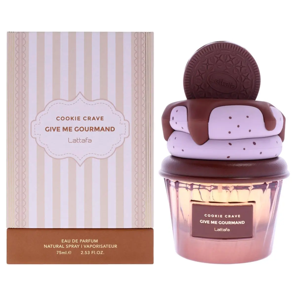 Cookie Crave 2.53 fl oz Edp Spray Unisex Fragrance by Lattafa