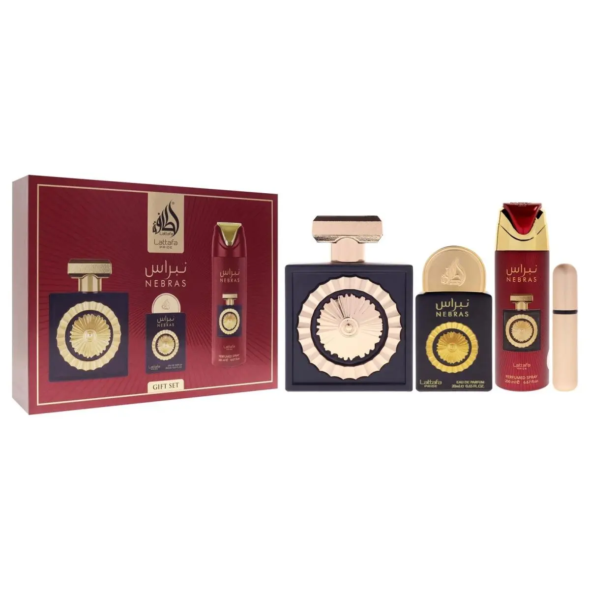 Unisex Pride Nebras 3pcs Edp Gift Set Fragrances 6290362346586 by Lattafa