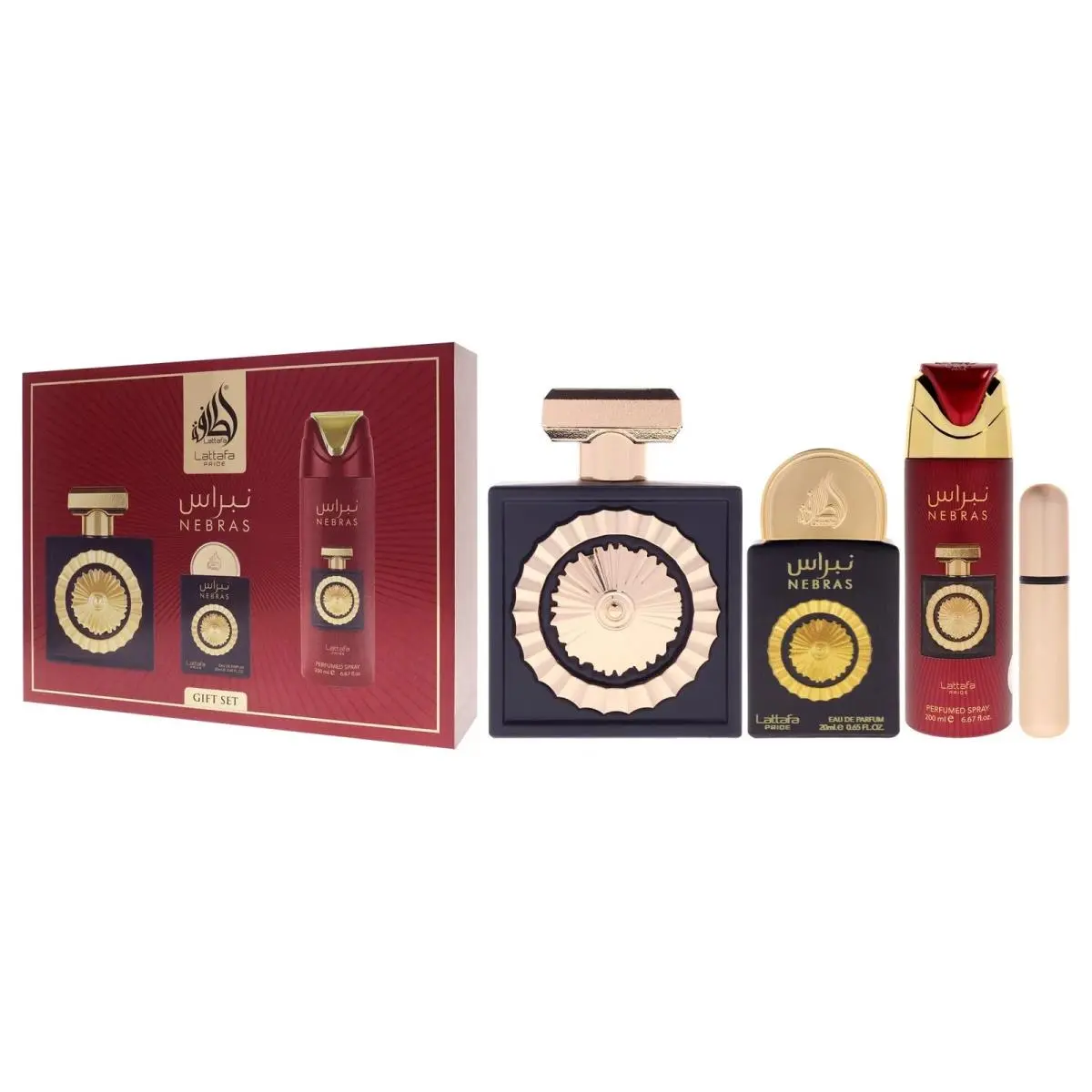 Pride-nebras  For Unisex-3 Pc Gift Set by Lattafa