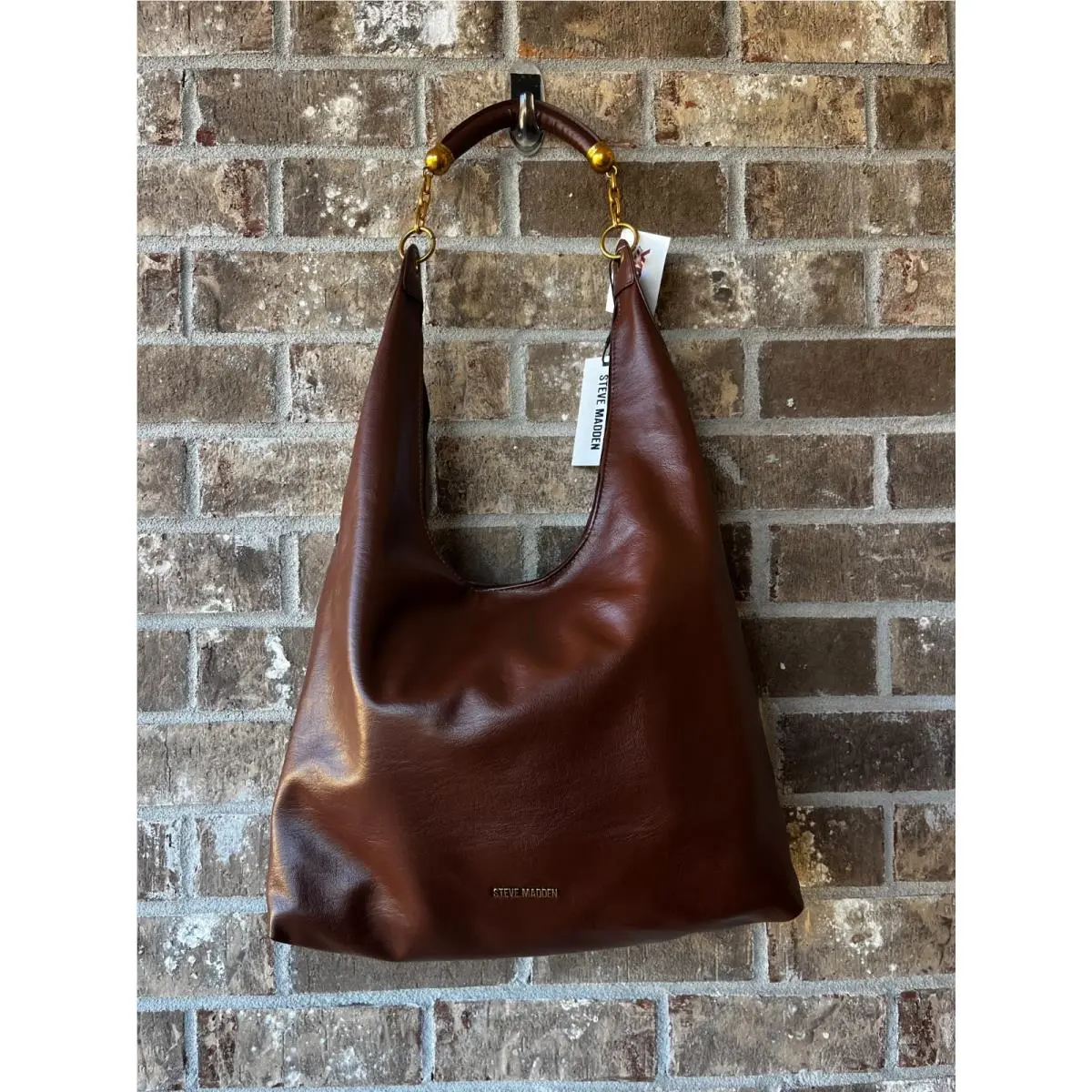 Joss Hobo Bag with Matching Crossbody in Espresso by Steve Madden