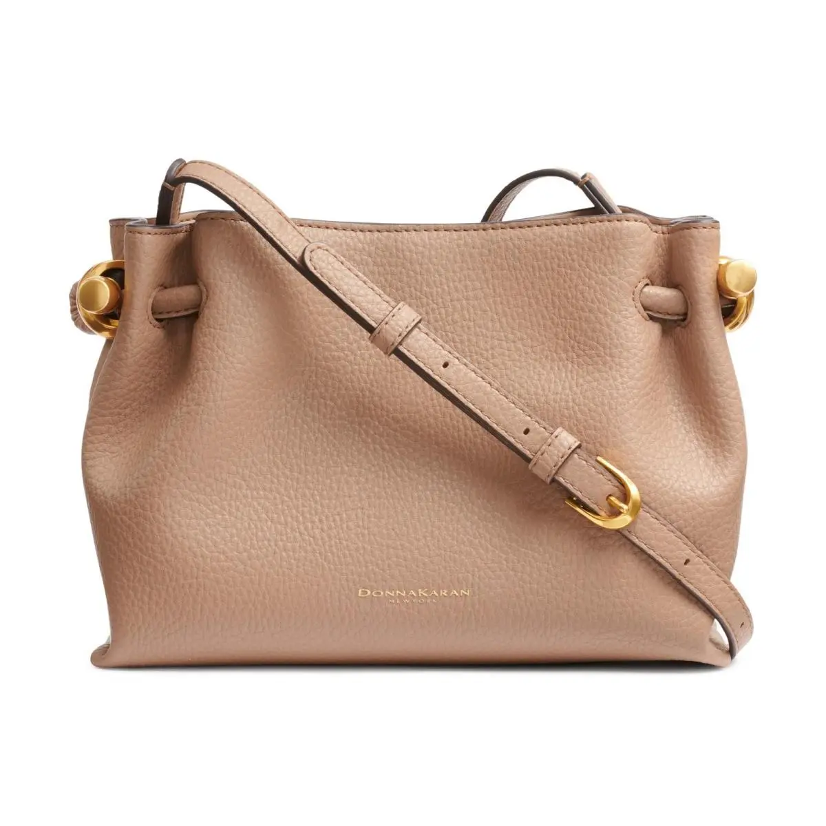Donna Karan Cashmere Crossbody Bag Toasted Almond