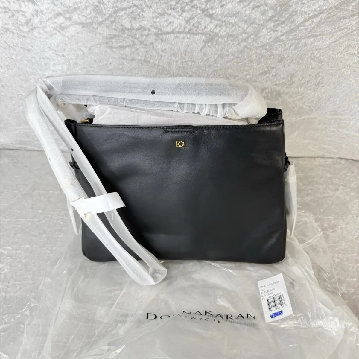 Donna Karan York Bellerose Leather Satchel - Black/gold by DKNY