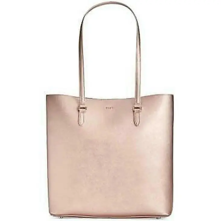 Dkny Bryant Saffiano Leather Tote Rose Gold by DKNY