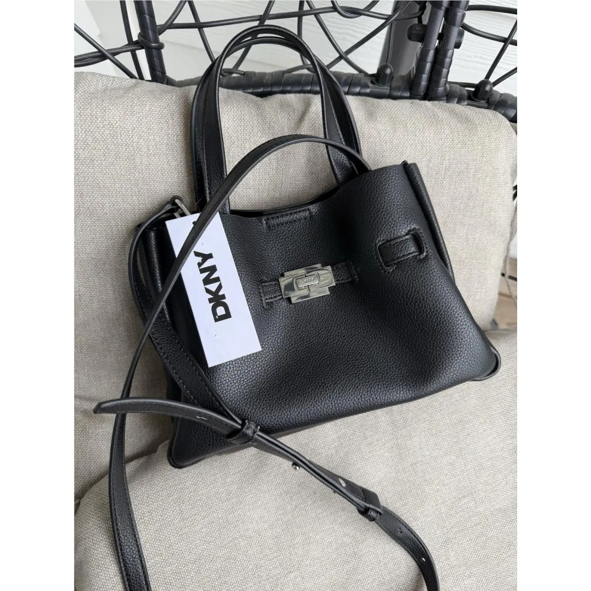 Dkny Bryar Small Crossbody Satchel Color Black by DKNY