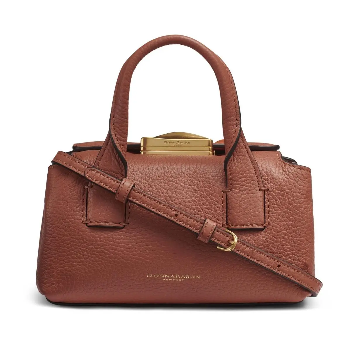 Donna Karan Amagansett Mini Satchel Bag Amber