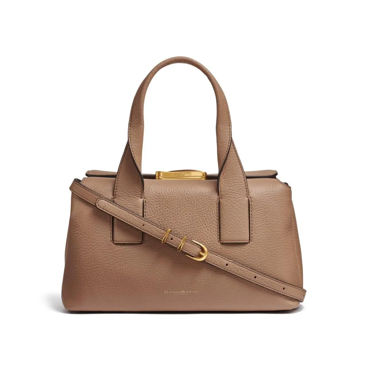 Donna Karan Amagansett Classic Satchel Bag Toasted Almond
