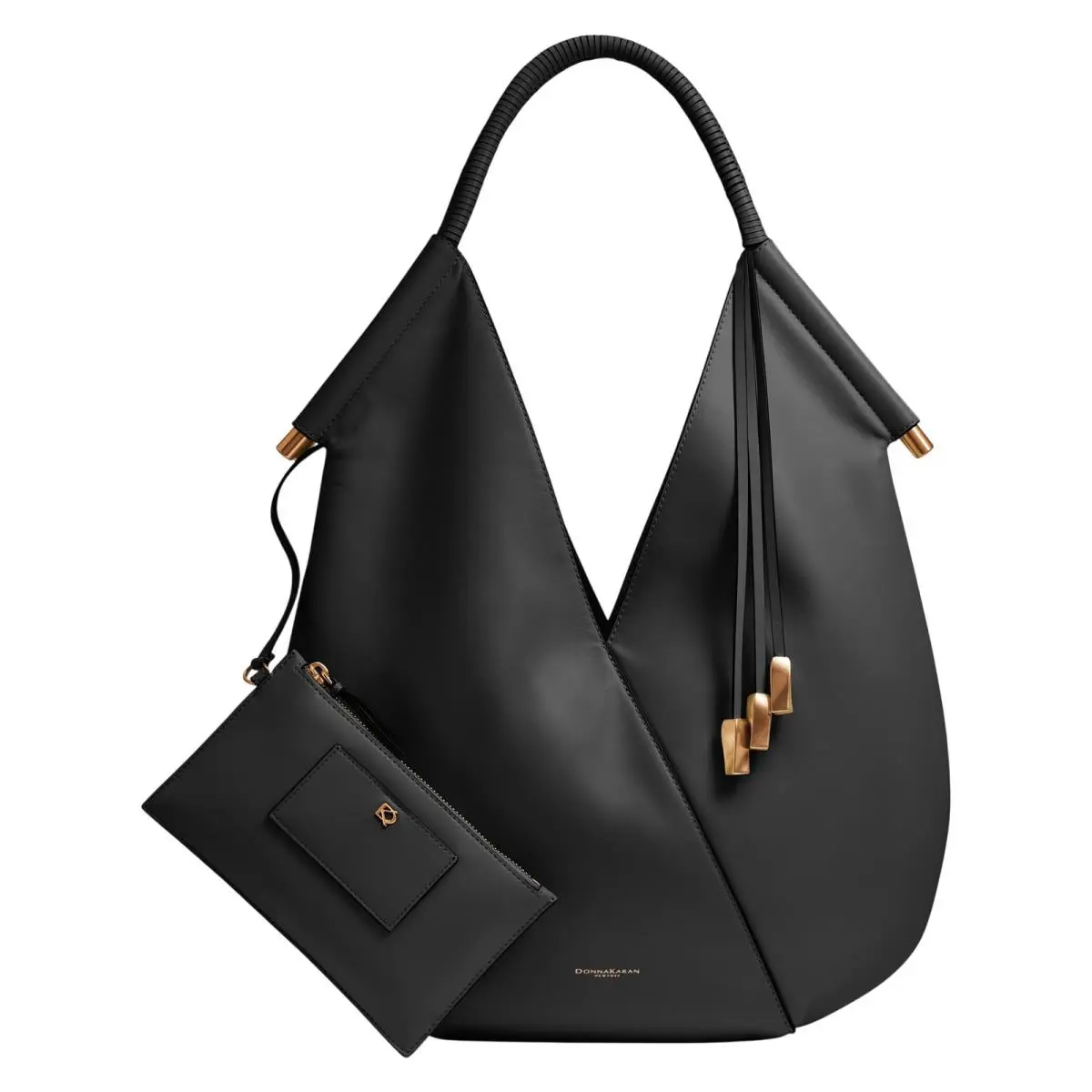 Donna Karan Baldwin Large Shoulder Bag Black