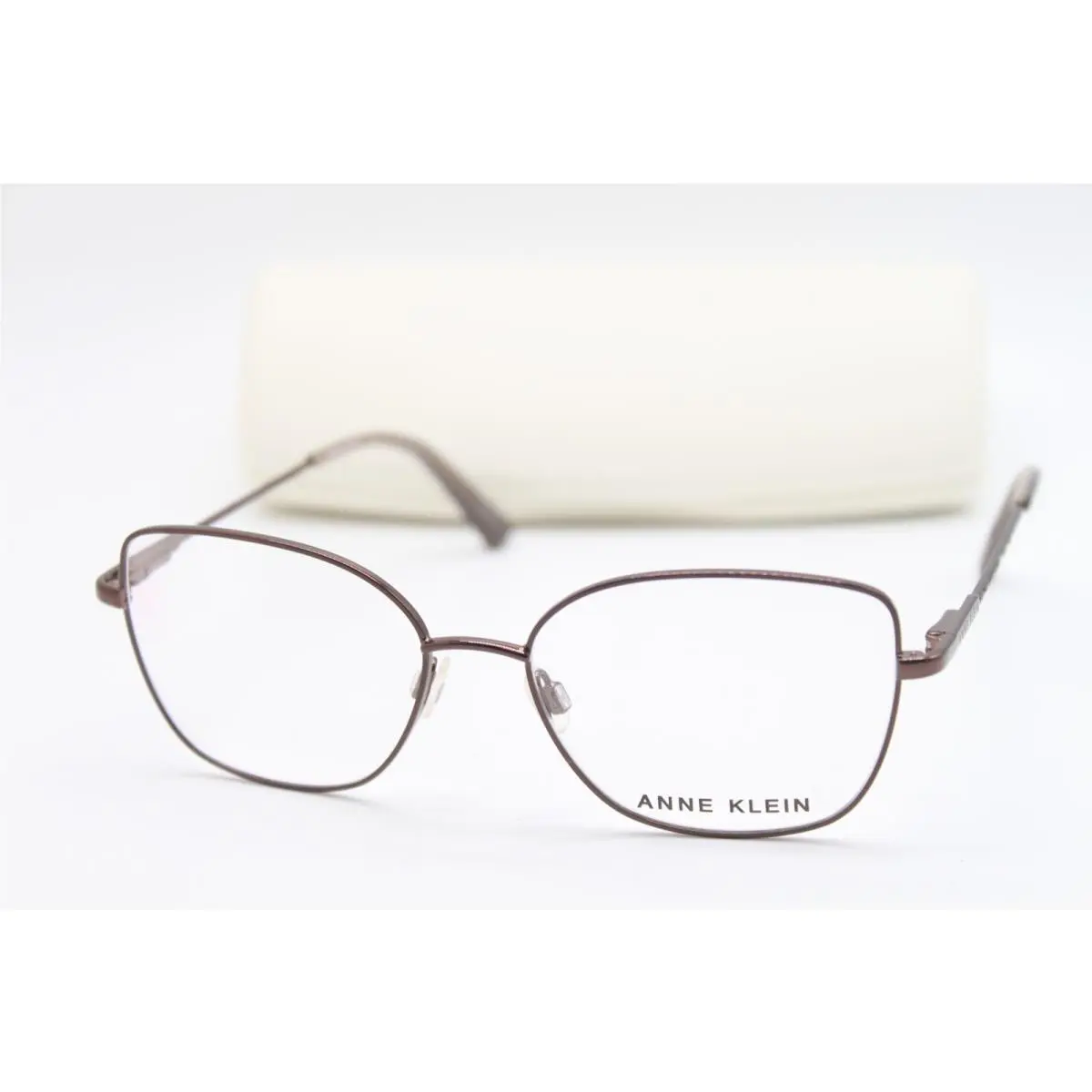 AK5099 200 Mocha Metallic Eyeglasses W/case 53-16 by Anne Klein