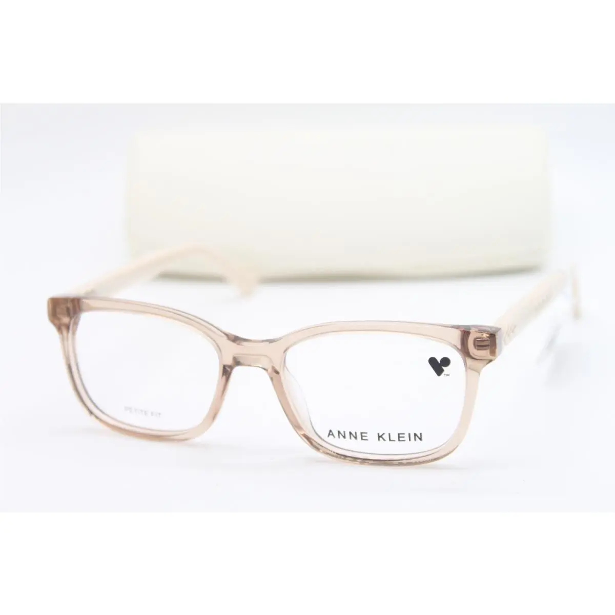 AK5100 204 Taupe Crystal Eyeglasses W/case 48-16 by Anne Klein