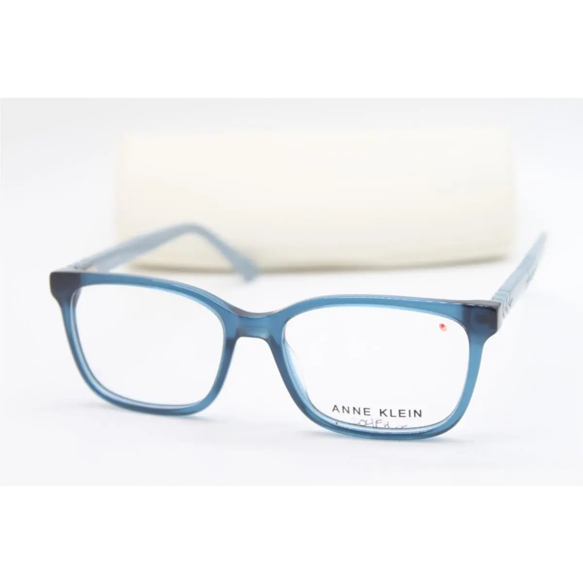 AK5100 400 Blue Crystal Eyeglasses W/case 52-16 by Anne Klein