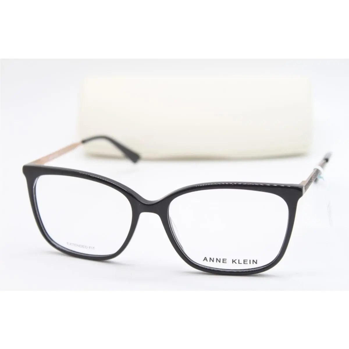 AK5095 001 Black Rose Gold Eyeglasses W/case 56-16 by Anne Klein