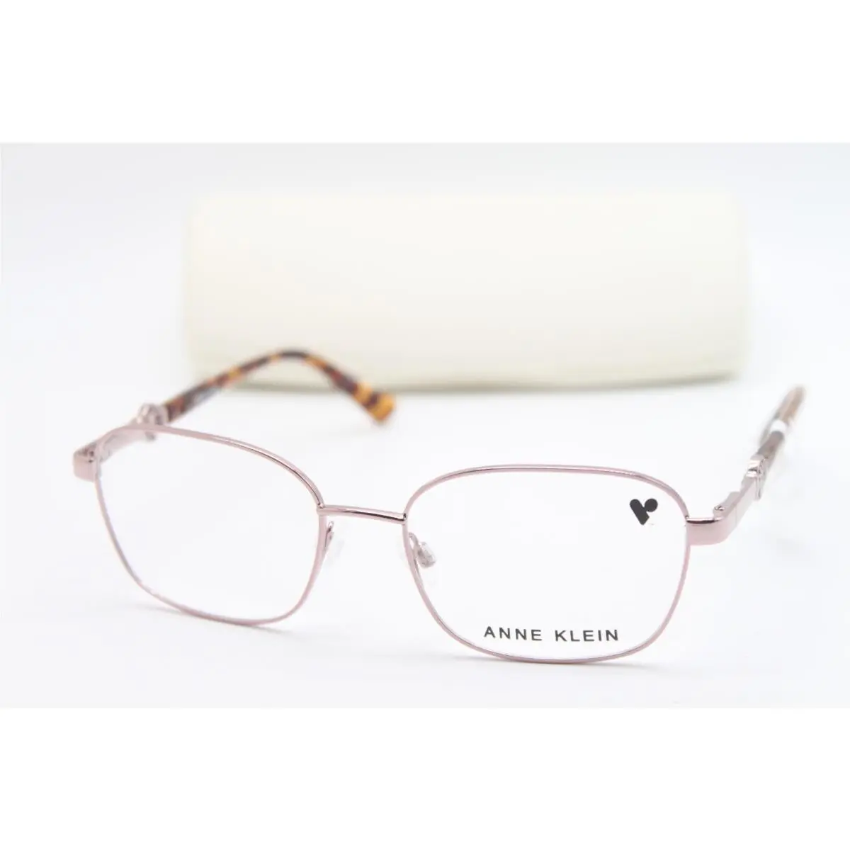 AK5103 770 Rose Gold Tort Eyeglasses W/case 52-17 by Anne Klein