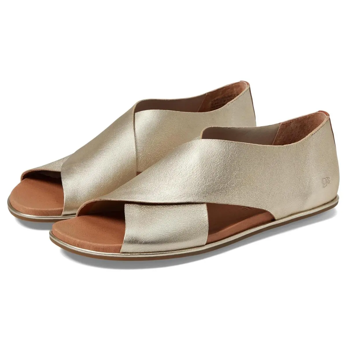 Women`s Sandals Gentle Souls by  Laniey Champagne Leather by Kenneth Cole