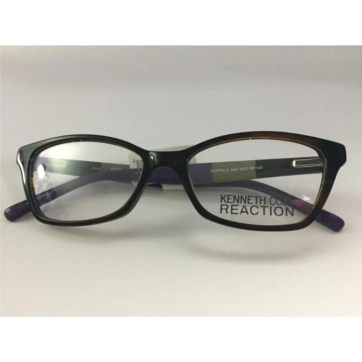 Reaction Eyeglasses Dark Brown/purple 52-16-140 Frames by Kenneth Cole