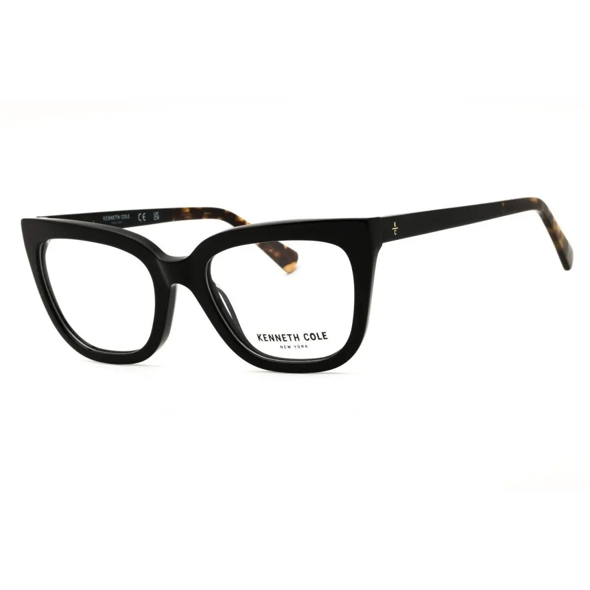 New York KC50010 001 Shiny Black 52mm Eyeglasses by Kenneth Cole