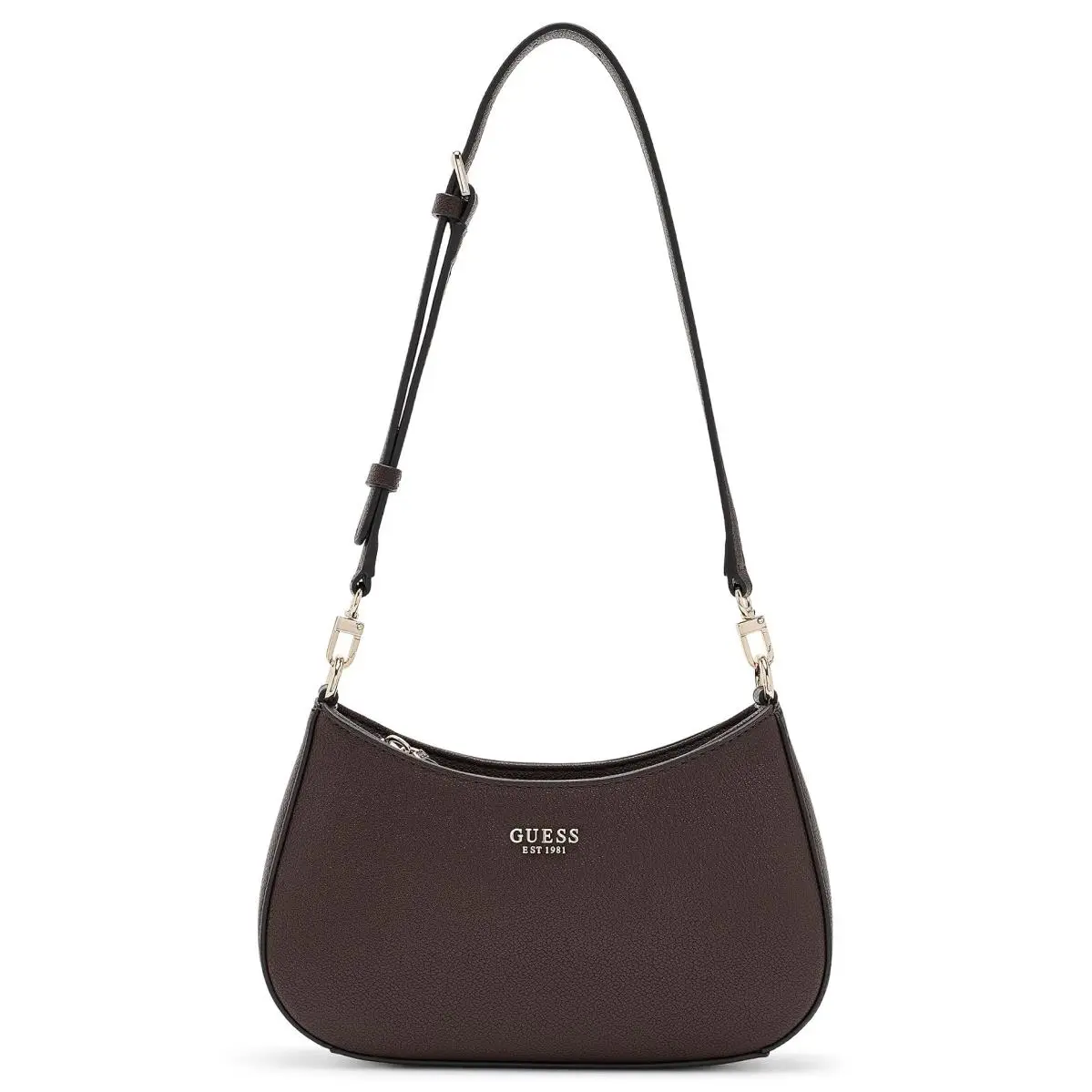Women`s Handbags  Bethany Mini Top Zip Shoulder Bag Brown by Guess