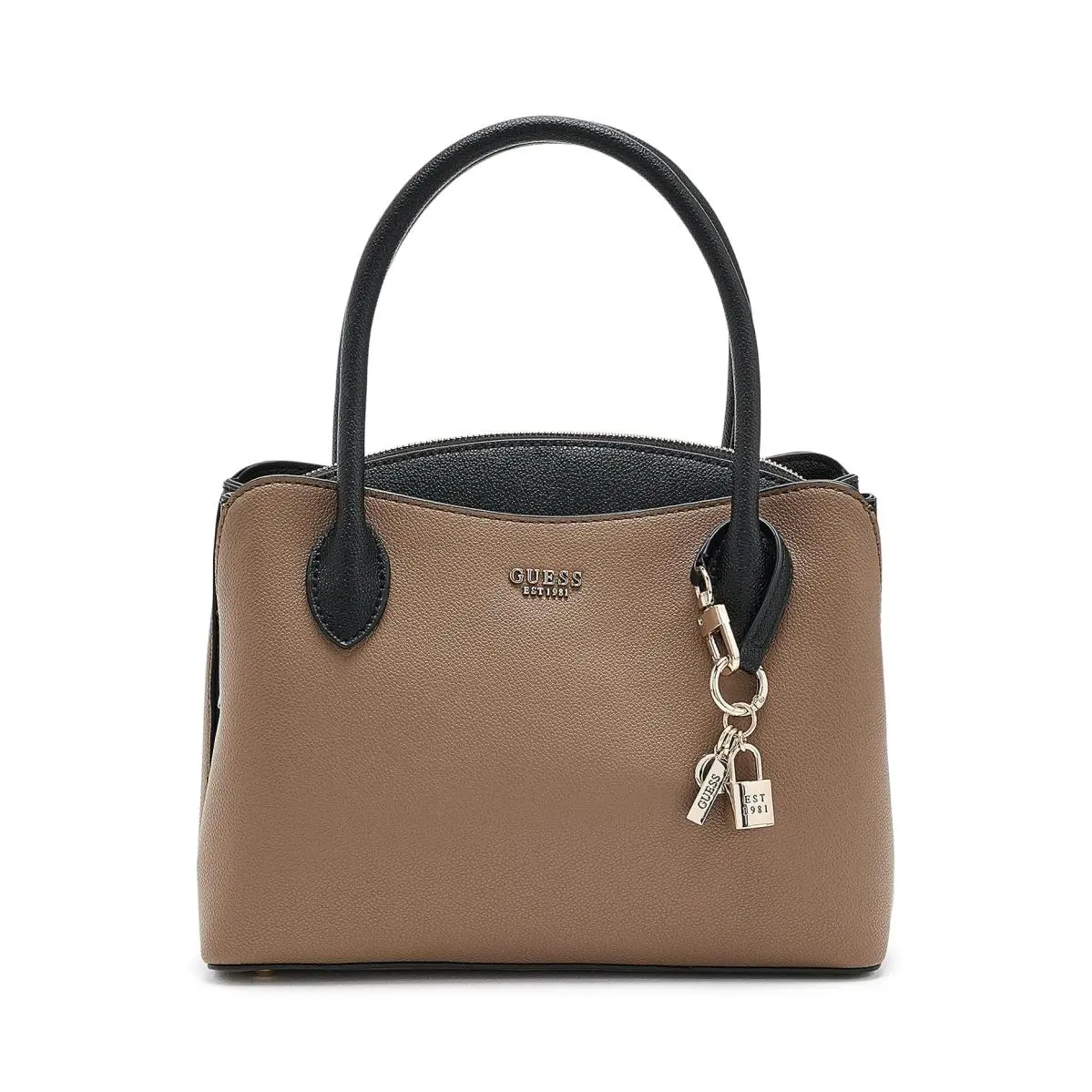 Women`s Handbags  Bethany Small Girlfriend Satchel Chestnut Multi by Guess