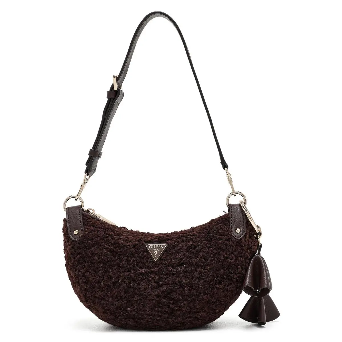 Women`s Handbags  Katie Convertible Shoulder Bag Espresso by Guess