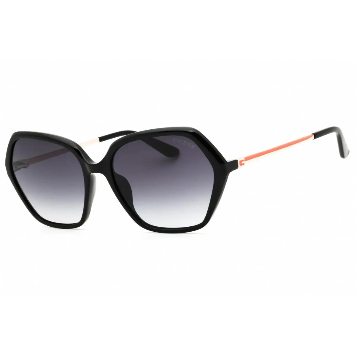 GU00134 01B Shiny Black/smoke Gradient 55-16-140 Sunglasses by Guess