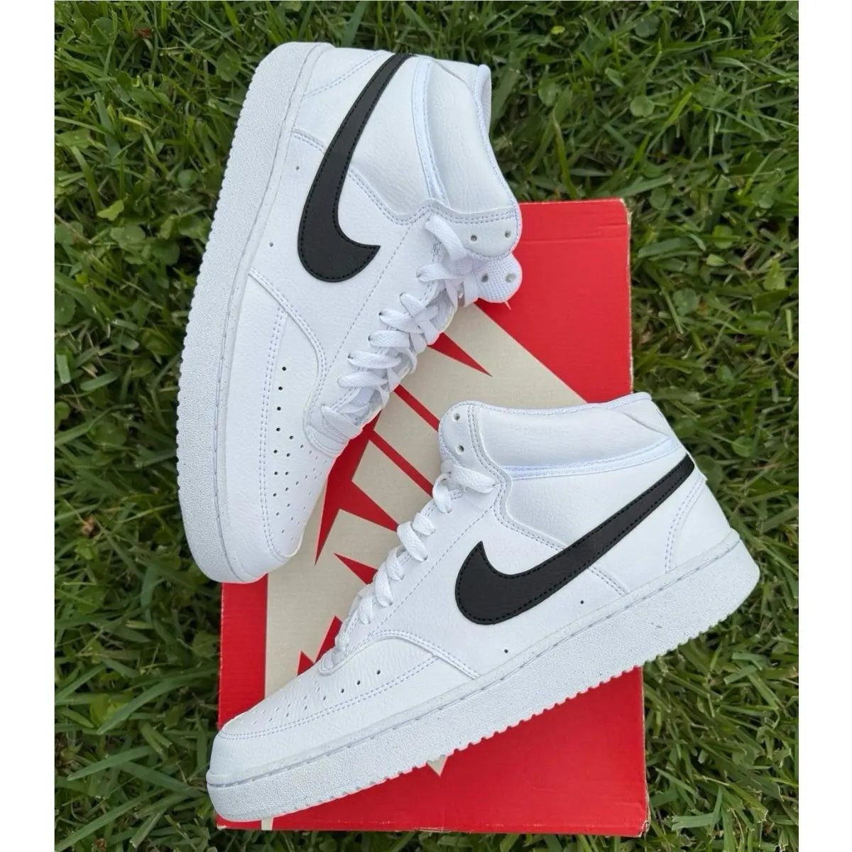 Nike shoes - Nike Court Vision Mid - Court Vision Mid - white / black 0