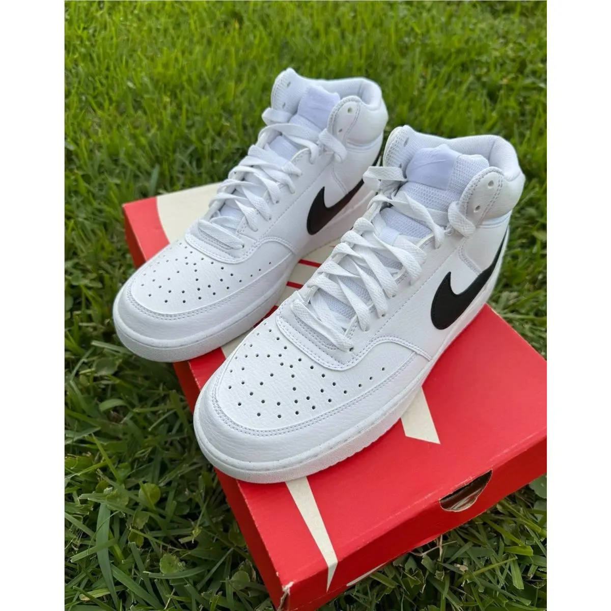 Nike shoes - Nike Court Vision Mid - Court Vision Mid - white / black 1