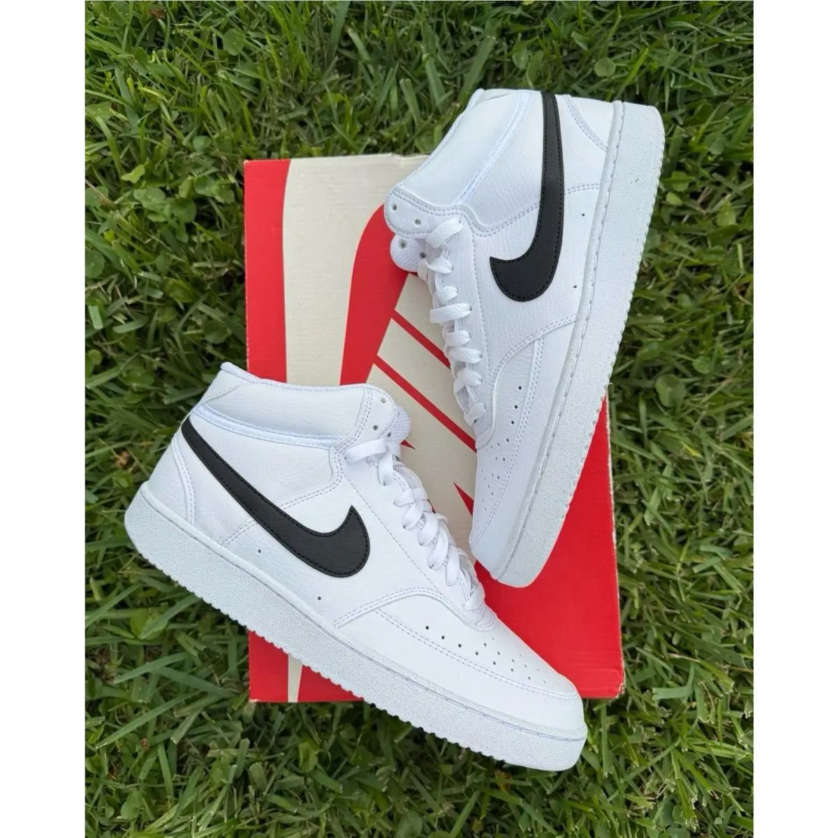 Nike shoes - Nike Court Vision Mid - Court Vision Mid - white / black 3