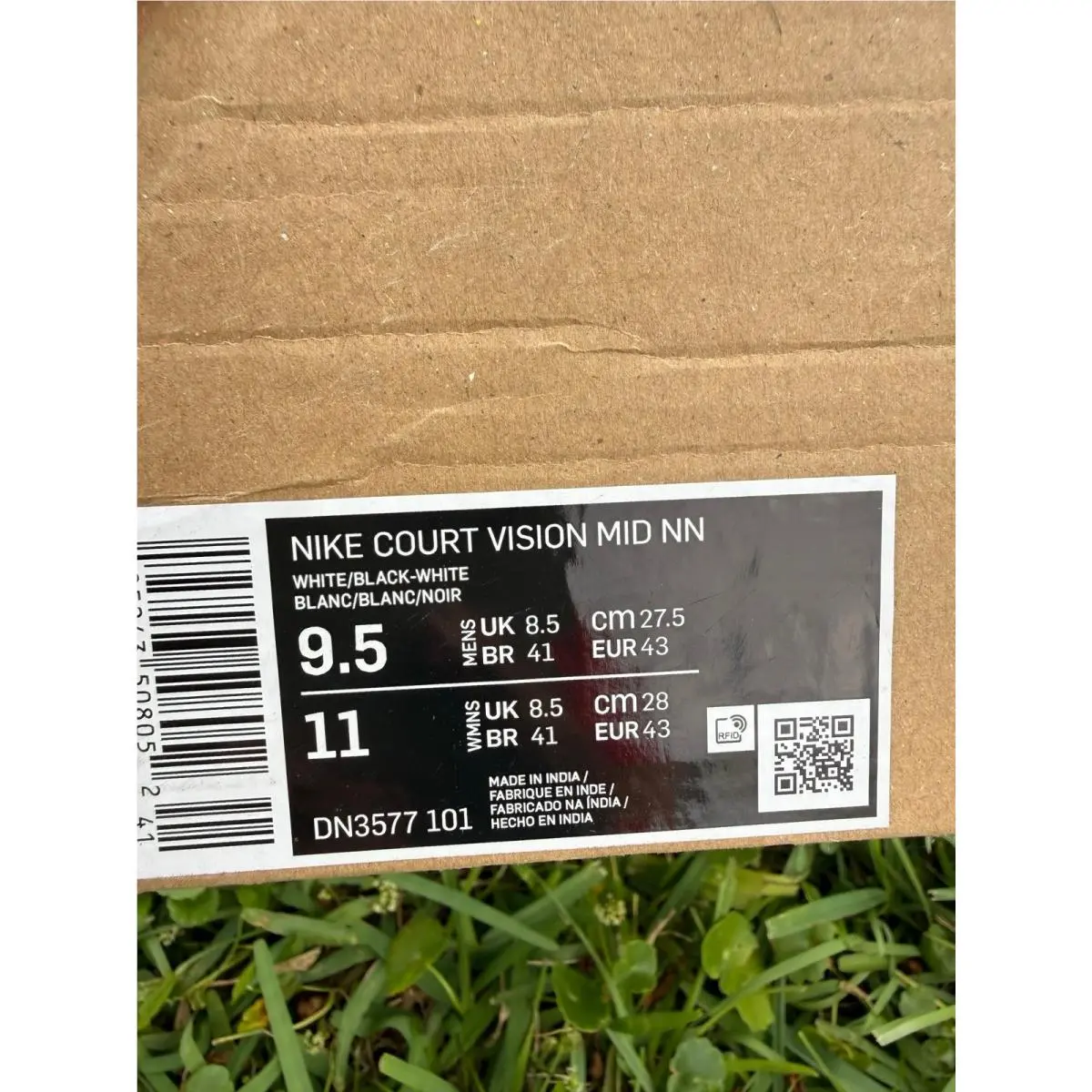 Nike shoes - Nike Court Vision Mid - Court Vision Mid - white / black 4