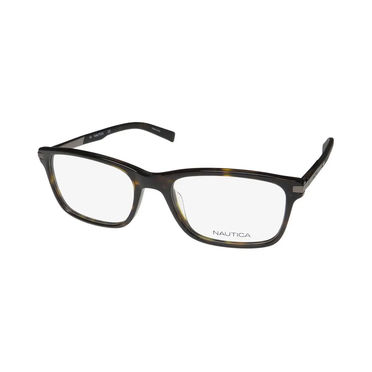 N8131 Eyewear 206 Unisex Plastic Full-rim 56-19-140 Tortoise Square by Nautica