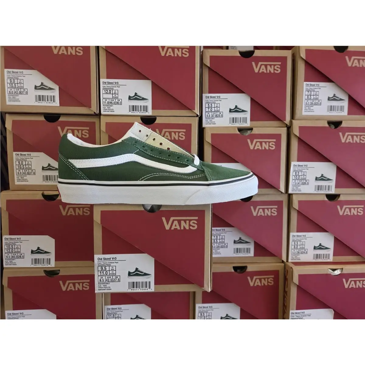 Vans shoes - VANS Old Skool - Old Skool - VN0005UF6QU - Color Theory Greener Past 1