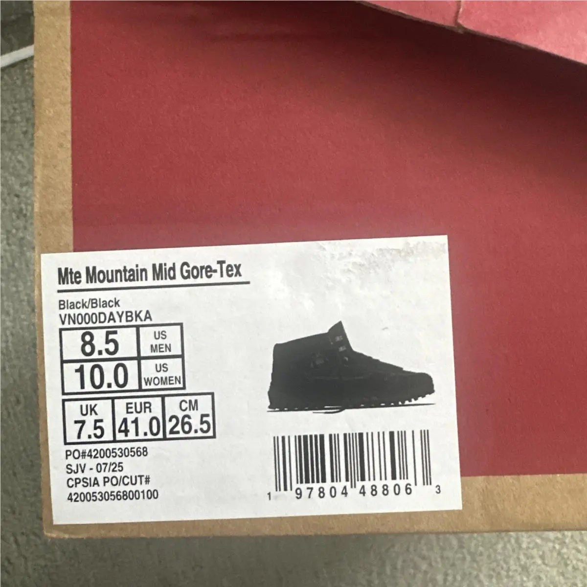 Vans shoes - MOUNTAIN MID GORE-TEX - MOUNTAIN MID - CN0000DAYBkA - BLACK BLACK 7