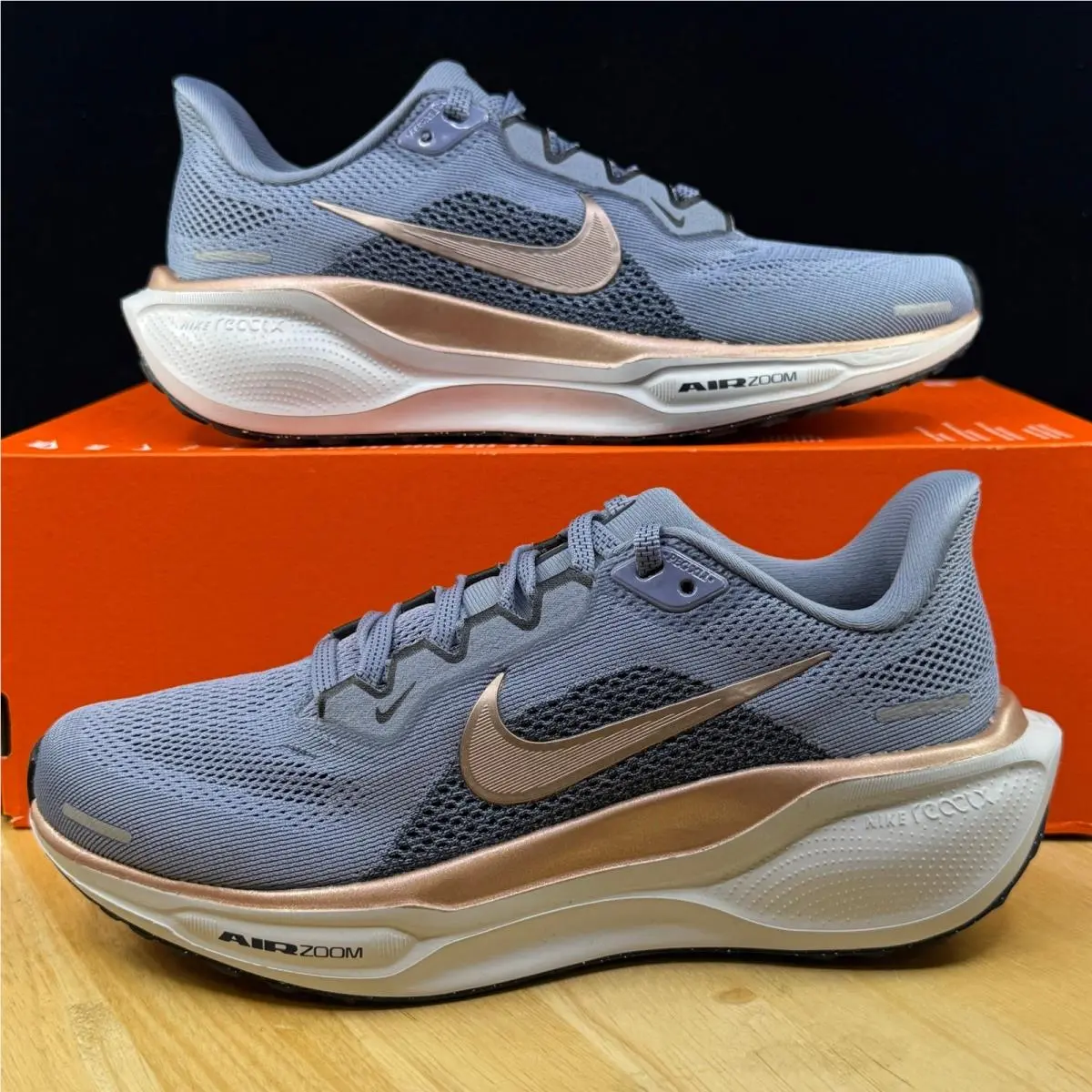Women’s Size 6 Nike Air Zoom Pegasus 41 Running Shoes Blue Bronze FD2723-403