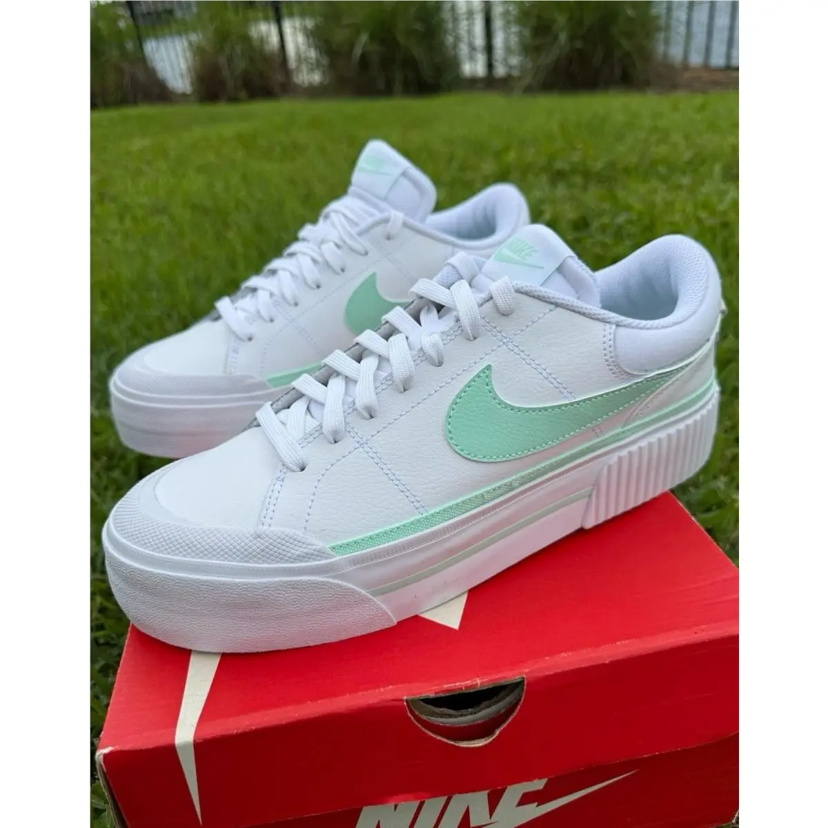 Nike shoes - Nike Court Legacy - Court Legacy - white / green 0