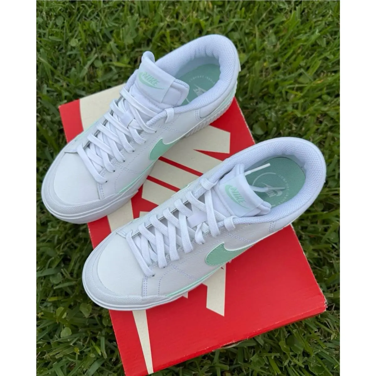 Nike shoes - Nike Court Legacy - Court Legacy - white / green 1