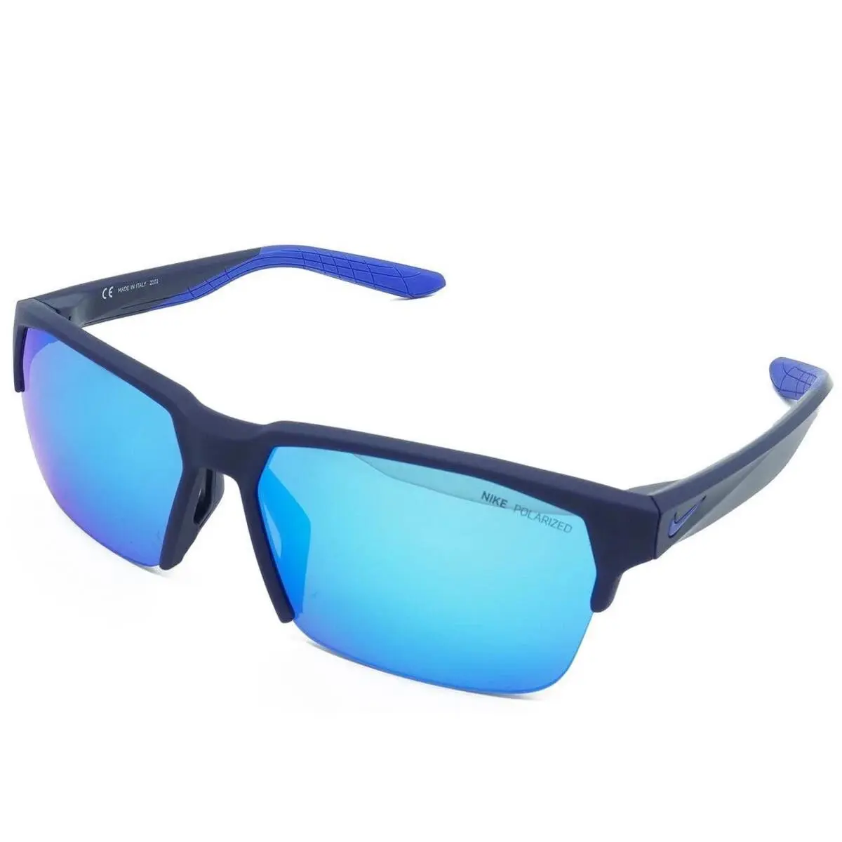 DM-0994 410 Midnight Navy Maverick Free P Polarized Sunglass Blue Mirror by Nike