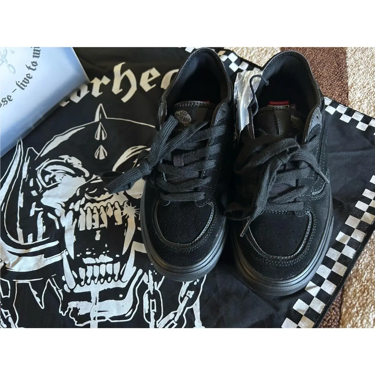 Vans shoes - VANS Motorhead x Rowley - Motorhead Rowley - VN0005V7BKA - Black, Manufacturer: Black/Black 10