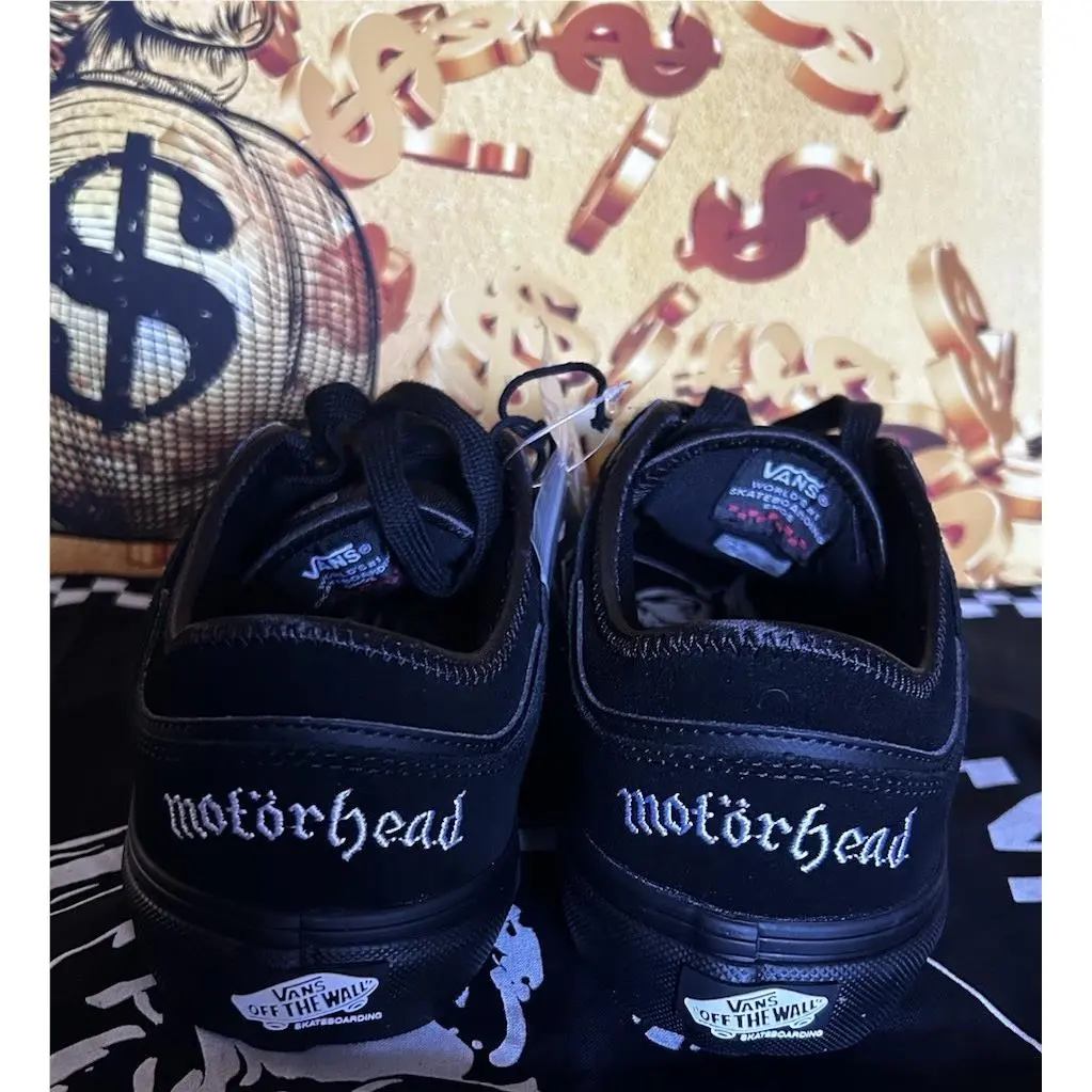 Vans shoes - VANS Motorhead x Rowley - Motorhead Rowley - VN0005V7BKA - Black, Manufacturer: Black/Black 3
