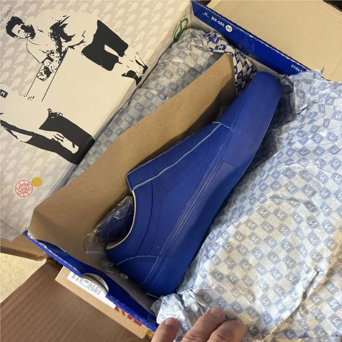 Vans shoes - VANS Old Skool - Old Skool - 2risers Blue/white 3