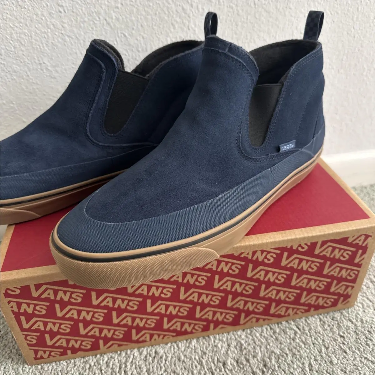 Vans shoes - Vans Mid Slip Insulated Dress Blues - VN000Y1VLKZ - Blue, Manufacturer: Dress Blues (UPC: 198268788645) 3