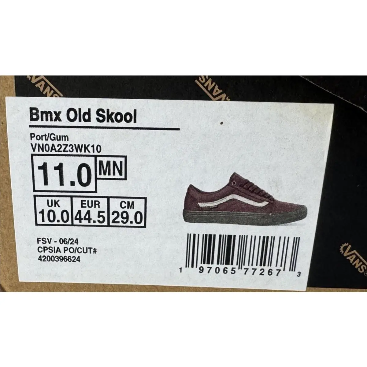 Vans shoes - VNOA2Z3WK10 - VNOA2Z3WK10 - Port/Gum (UPC: 0197065772659) 1