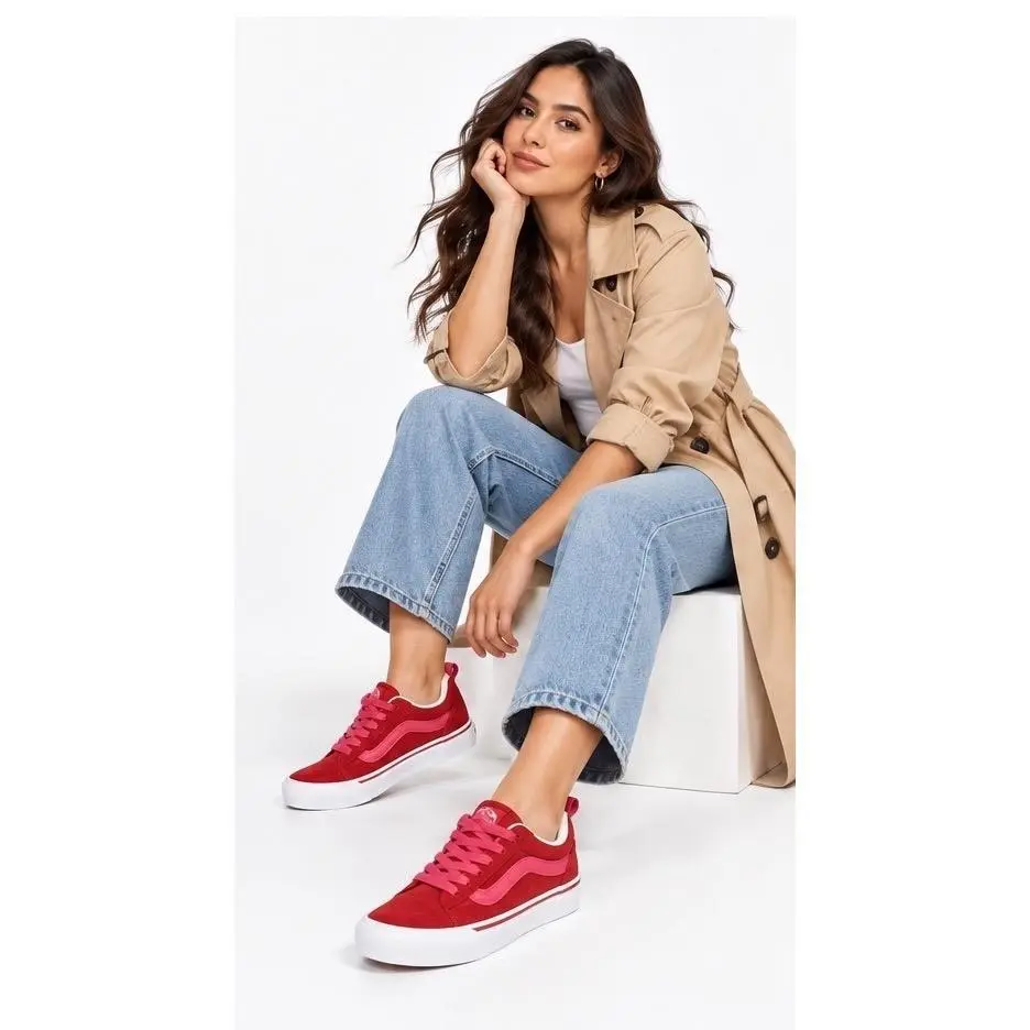 Vans shoes - VANS Knu Skool - Knu Skool - Red 0
