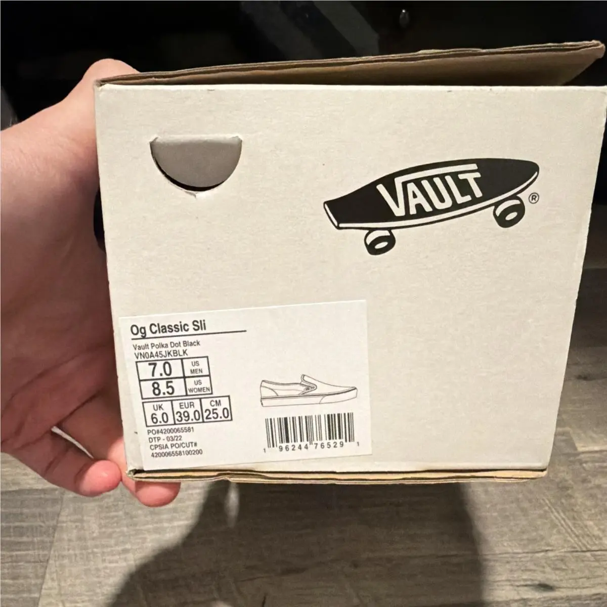 Vans shoes - VANS Vault OG Classic Slip-On - VN0A45JKBLK - Black, White 3
