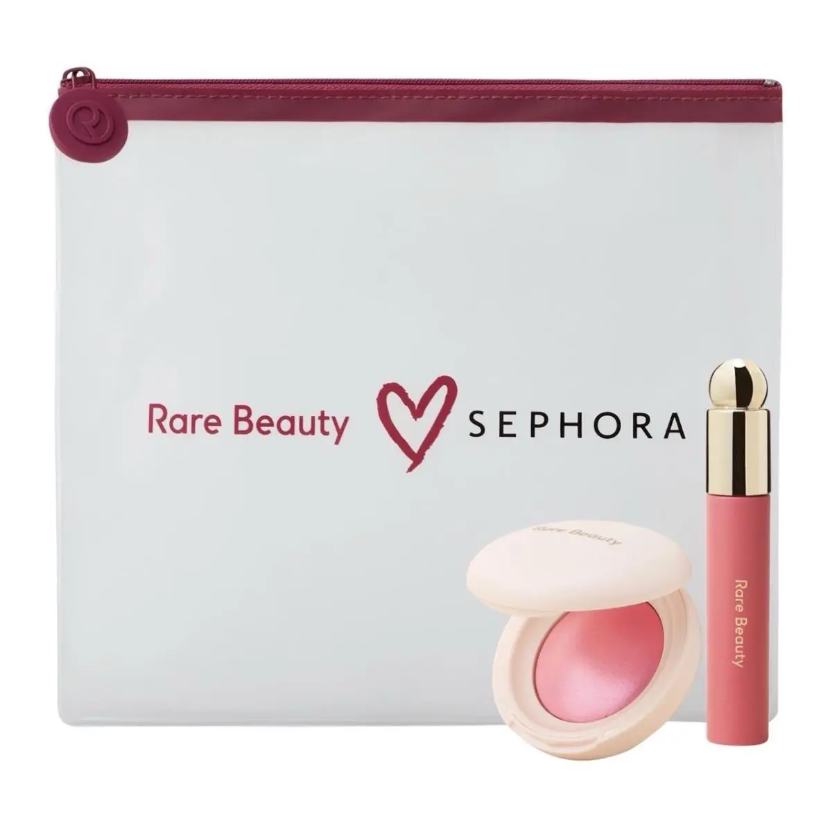 Beauty Blush in Happy + Tinted Lip Oil in Happy - Sephora Limited Gift Set by Rare Beauty
