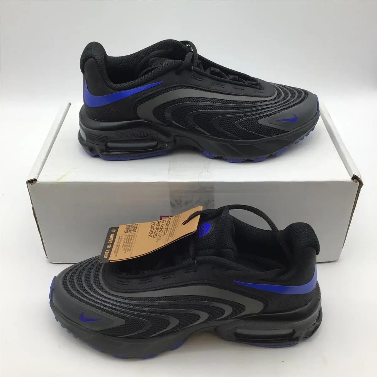 Nike Air Max Fire Mens Black Grey Blue Sneakers IO4510-011 Size 7