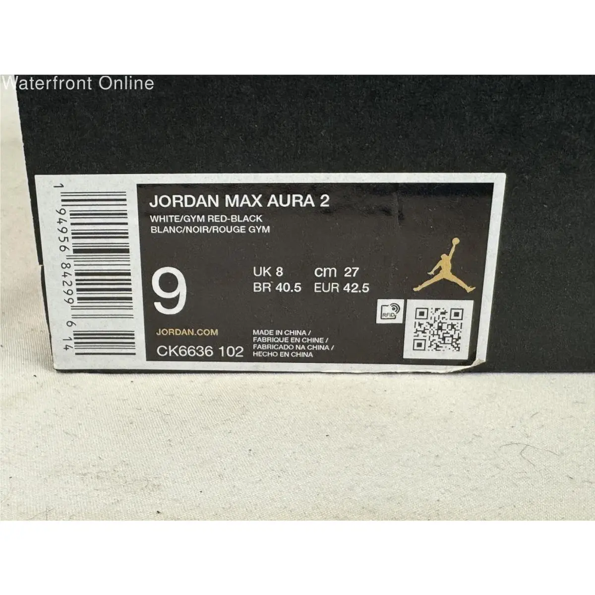 Nike shoes - Air Jordan Max Aura 2 - White/Black 8
