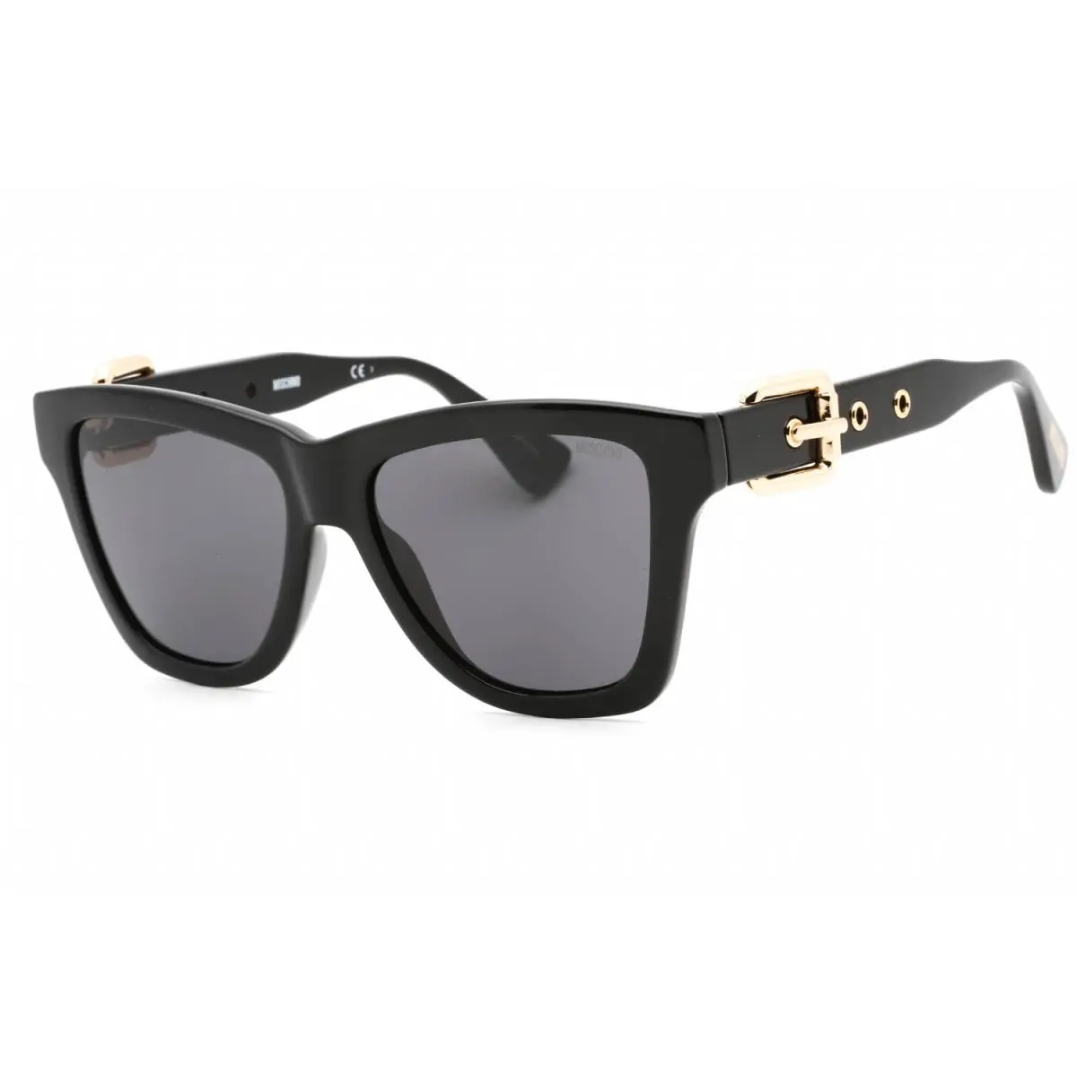 MOS131/S 0807 IR Sunglasses Black Frame Gray Lenses 54mm by Moschino
