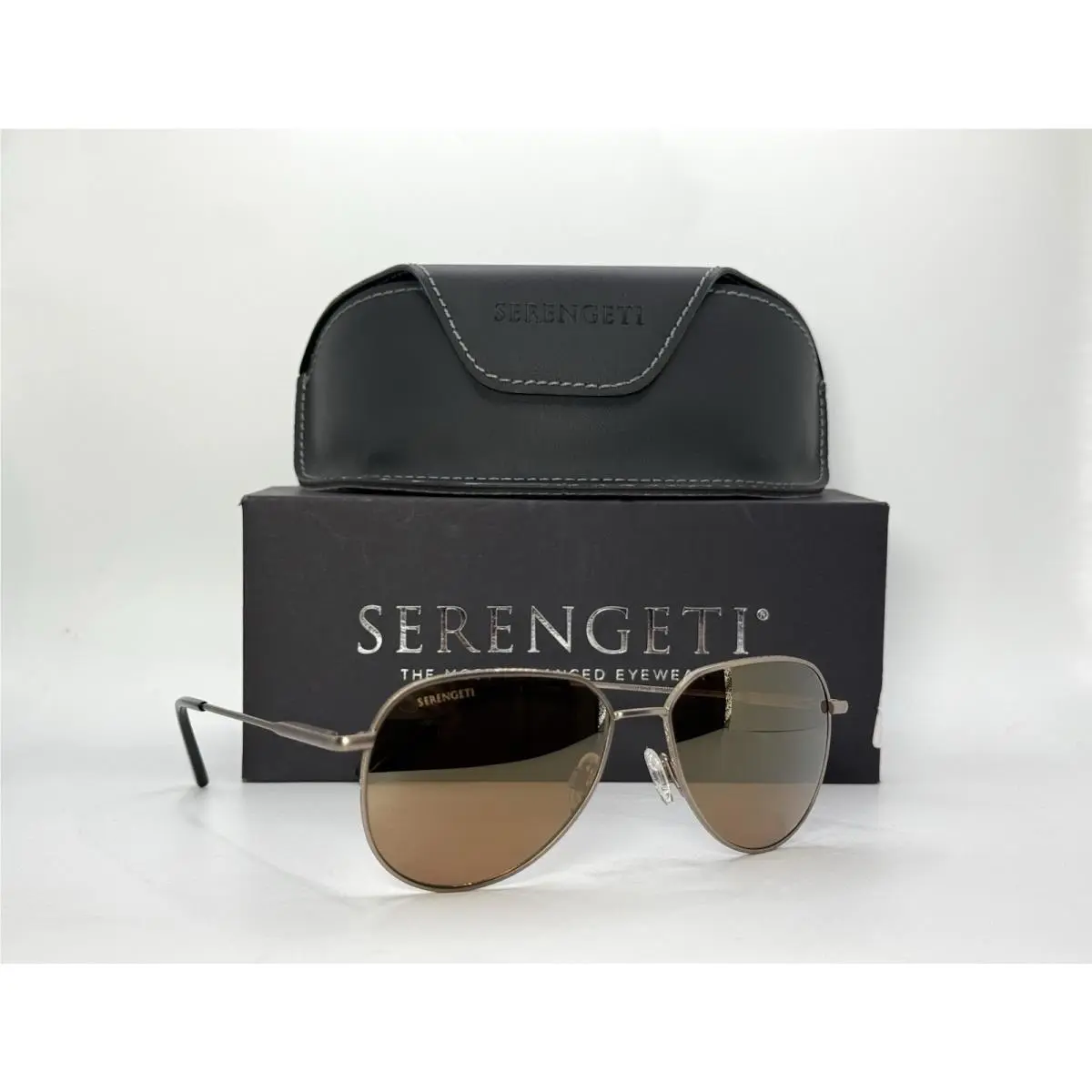 Serengeti Haywood S SS544001-S Bronze Aviator Sunglasses Unisex