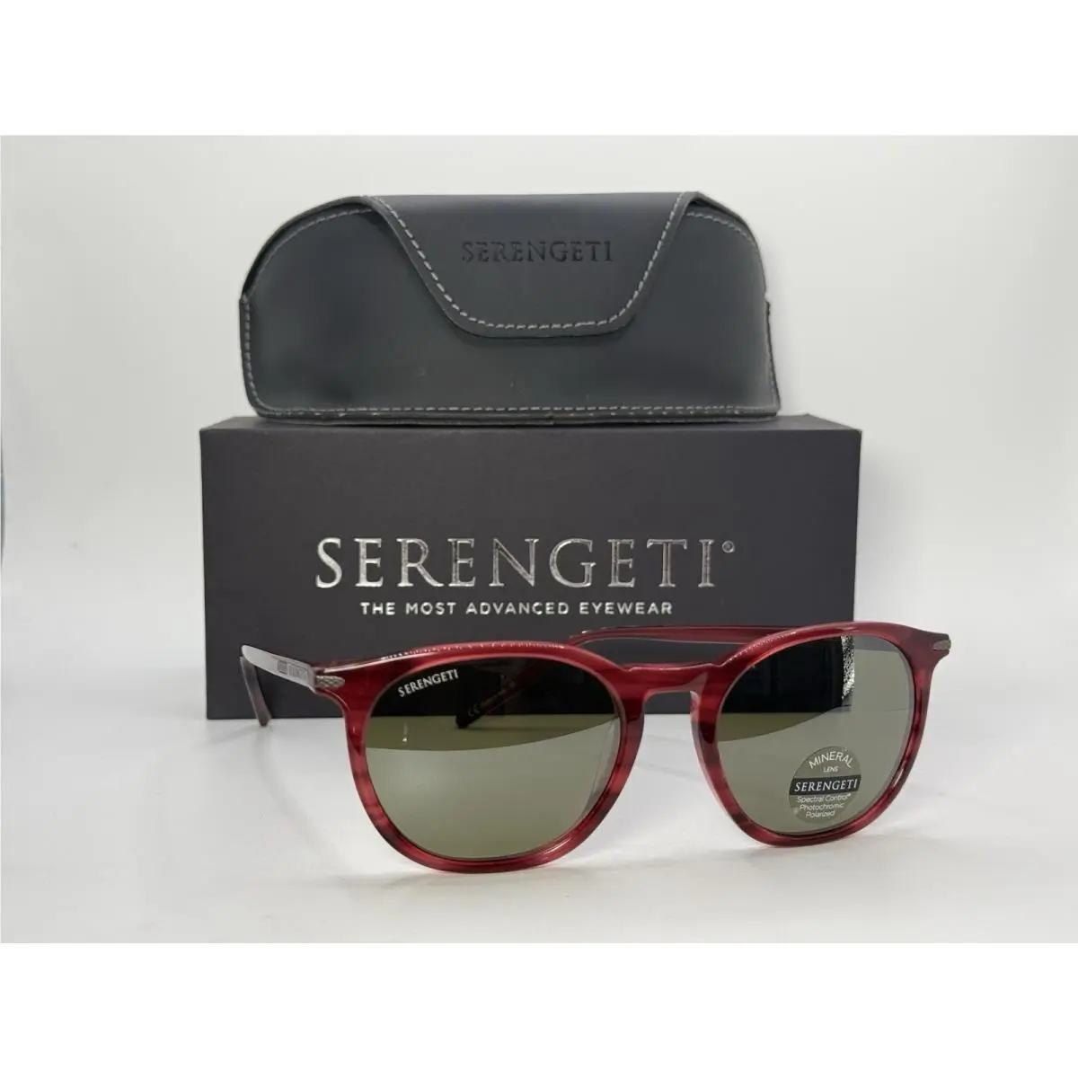 Serengeti Arlie SS483001-S Polarized Sunglasses Striped Red