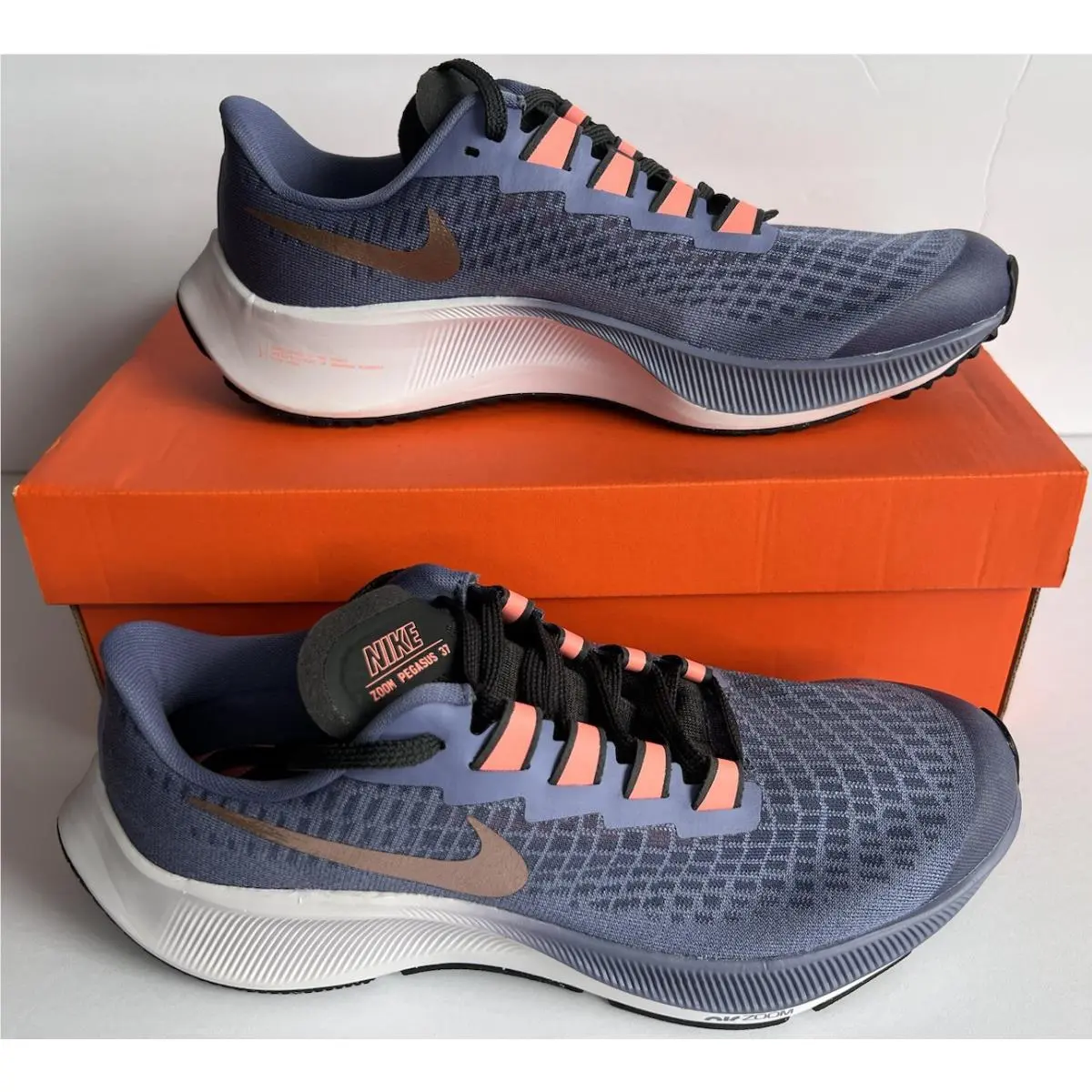 Nike Air Zoom Pegasus 37 Indigo Red Bronze Size 7 Y Style CJ2099418
